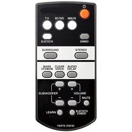 INTECHING FSR73 Sound Bar Remote Control for Yamaha ZP80760, ATS-1050BL, SRT-700, YAS-105