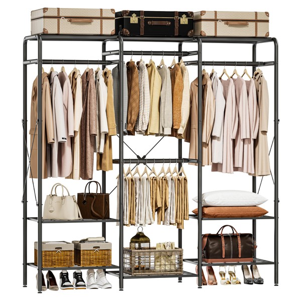 JOISCOPE Wire Garment Rack, Max Load 900 LBS Heavy Duty