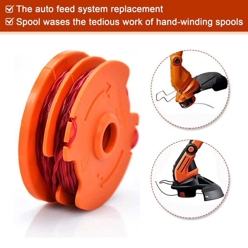 Katifee WA0007/ 50022833 Replacement Line Trimmer Spool 16ft 0.065'' for