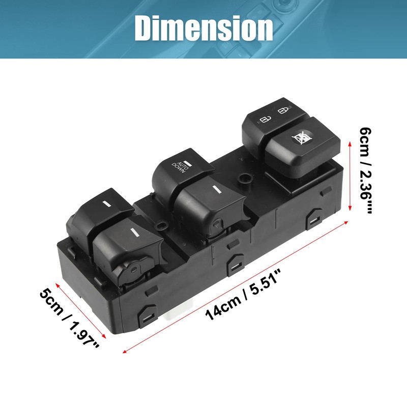 X AUTOHAUX Master Power Door Window Switch AUTODOWN for Hyundai