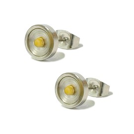 Stainless Steel Mustard Seed Earrings Studs for Women Girls Men Unisex, Dainty Christian Faith Everyday Jewelry, Hypoallergenic (Stainless Steel)