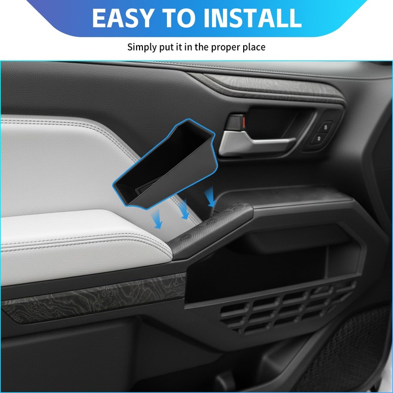 Titibett Center Console Door Handle Organizer Trays Fit for 2024-2025