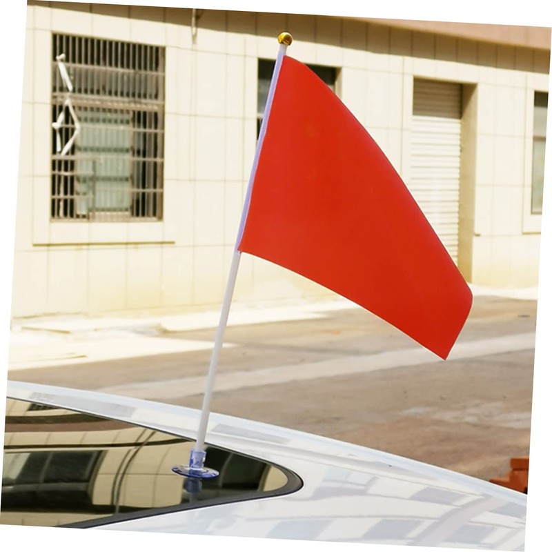 IWOWHERO Pack of 10 Flag Banner, Table Flagpole, Flag Holder