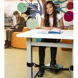 Worktrainer - Wiggleband Elastic Band - Fidget Bands - Latex Stretch Bands for School Benches and Classroom Chairs - Black Rubber Band Resistance Bands for Children - Exercise Loop Bands