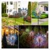 Solar Wind Spinner Retro Spinner, Waterproof Outdoor Metal Wind Sculpture