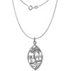 Sterling Silver Guam Word Pendant NO Chain