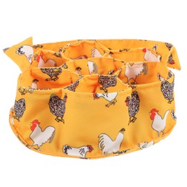 CIYODO Canvas Egg Collection Basket Set of 7 Farmhouse Style Countertop Egg Holder Storage Basket