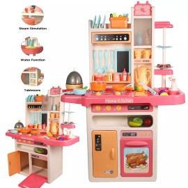 Massive Morden Kitchen Toy Kid Chef Pretend Cooking Accessories With Light Sound