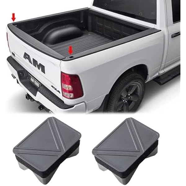 PIMCAR Ram 1500 Bed Rail Caps, Stake Pocket Covers Compatible