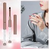 Oval & Flat UV Gel Nail Brush Rhinestone Handle Nail
