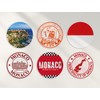 6 x 10cm Monaco Vinyl Stickers - Monte Carlo Country