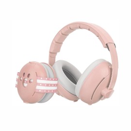 Dasuyl 2-in-1 Ear Protection Baby Headphones, Newborn Earmuffs with Noise Cancellation, Baby Headphones Noise Protection, Adjustable Ear Muffs for Babies, Extra Soft Headband, White