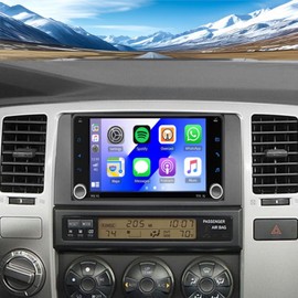 4+64GB Car Radio Stereo for Toyota 4Runner 2003-2009,for Tundra 2003-2006 for Sequoia 2003-2007, 7'' Touch Screen for 4Runner Wireless Carplay Android Auto, GPS, WiFi, Bluetooth 5.0, Mic, Backup Cam