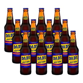 Dad's Old Fashioned Soda – 12 Glass Bottles (12 oz Each) – Premium Retro Soft Drink – Classic Root Beer Flavor – Vintage-Style Craft Soda for Nostalgic Refreshment & Gifting (12 Pack, Root Beer)