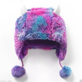 SO Monster Paw Scarf w/ Pockets, Matching hat, Faux Fur, Girls, $48 MSRP, 2 pc