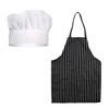 NAYAGOGO 2 PCS Apron and Chef Hat Set, White Chef