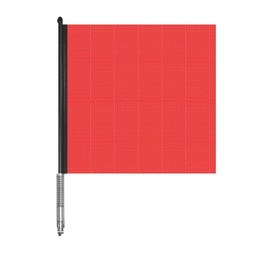 Pro Trucking Products 2315 Red Quick Mount Flag & Rod Assembly, Heavy Duty Red 18" x 18" Jersey Mesh Flag with Aluminum Rod & Stainless Steel Spring (Mounting Bracket Not Included)
