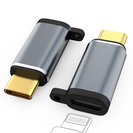 AXFEE Light-ning to USB C Adapter, Pack of 2, Lightning Female to Type C Male, PD 60W Quick Charge and Data Sync, OTG Adapter Compatible with Phone 15 Series, S23, Pixel 7, Mate 60 Pro