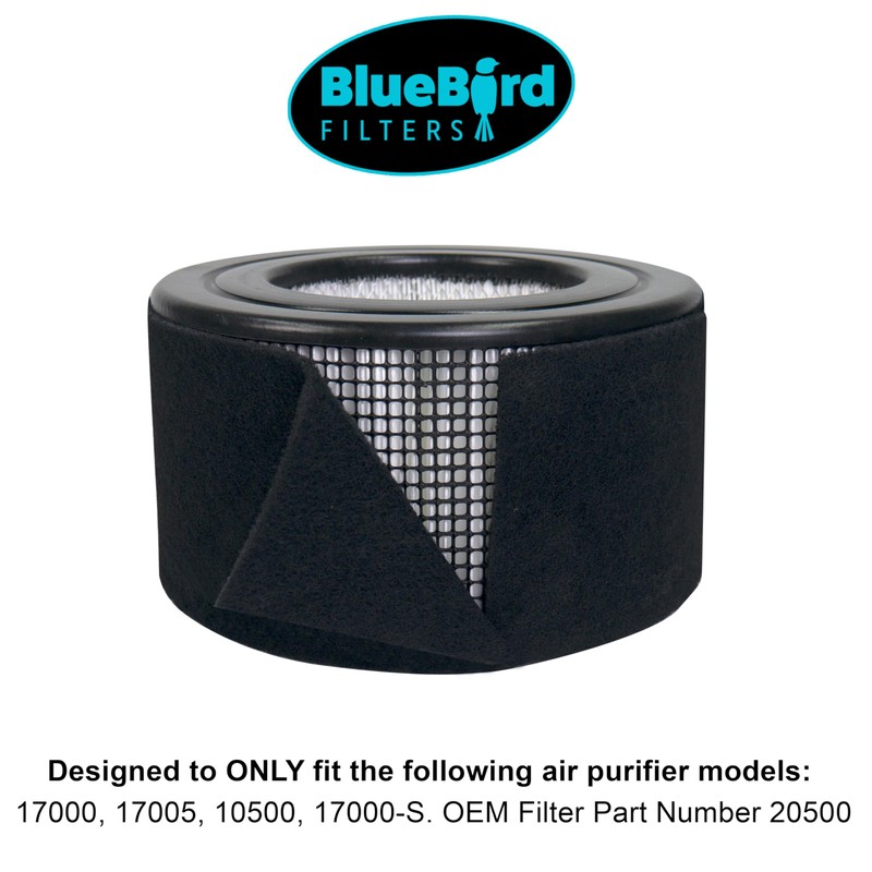 BlueBird Filters Replacement Prefilter, Fits Honeywell 17000-S, Carbon Charcoal, 2