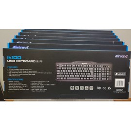 Inland ik100 Wired USB Keyboard Micro Center NEW.