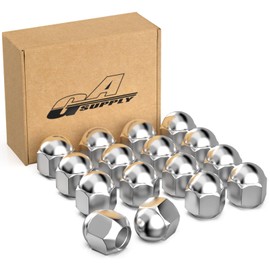 GAsupply "Daihatsu" Type Car Wheel Nut M12 x P1.5 Tapered Seat 60° 19HEX Length 25mm Steel Short Lug Nuts Set of 16