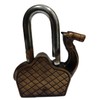 Purpledip Brass Padlock/Lock in Antique Handmade Camel Shape for Security