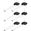 6 Pack 4FT Linkable LED Shop Light, Utility Shop Light