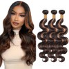 Highlight Bundles Ombre Body Wave Bundles 16 18 20 Inch