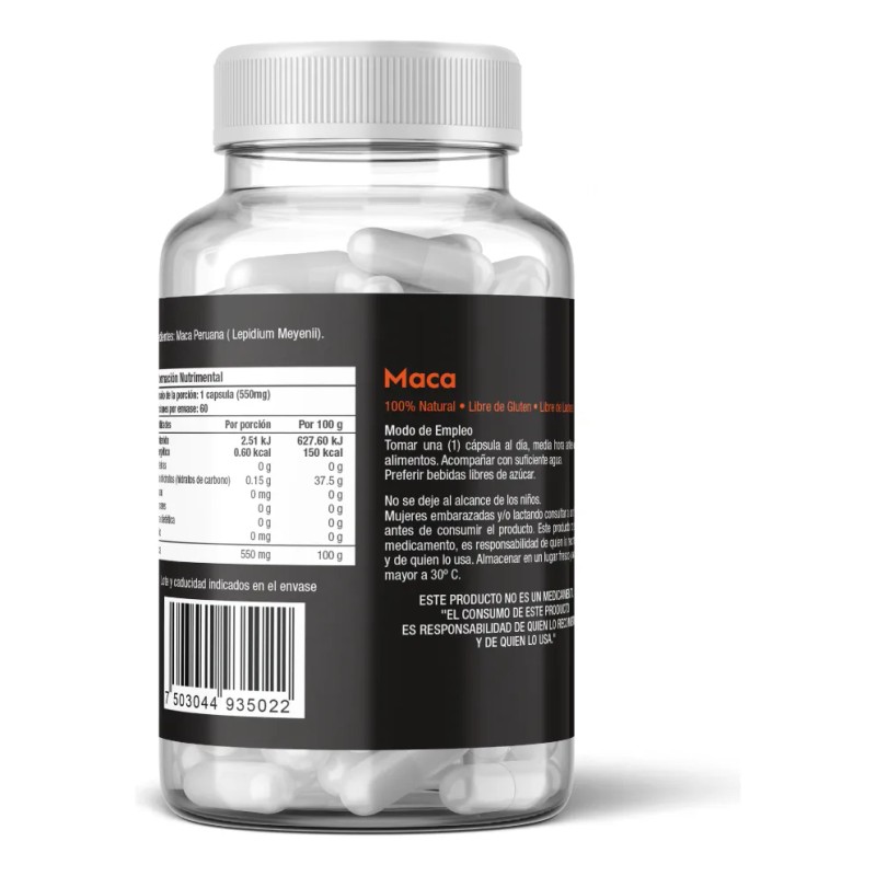 Maca Peruana Vit & Skin De 60 Cápsulas - Súper