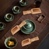 Natural Wooden Scoops (6 Pcs) - Multi-Use Scoop Spoons for