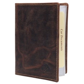ID Wallet (Antique Brown) 12 x 1 x 9 cm Buffalo Leather, brown