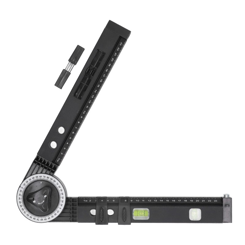 Woodworking Protractor Tool with Spirit Level Gauge Angle Finder Protractor