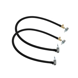 INFINAUTO 2pcs 24" Lock Air Chuck with Air Release Valve Fine Thread Black Stylish Design