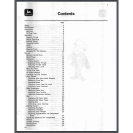 John Deere 1980 John Deere 340 & 440 TRAILFIRE Snowmobile Owner Service Manual 42 pages
