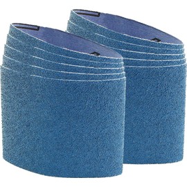 CS Unitec | 42080 | PTX Zirconium Grinding Belt Sleeve for Metal Grinding. 80 Grit, 3.5" Diameter x 4" Wide (Pack of 10) - Made in Germany