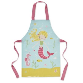Cooksmart Kids British Designed PVC Kids Apron | Kids Aprons For Cooking, Arts & Crafts or Other Hobbies | Childrens Aprons For Baking, Cooking, Cleaning or Arts & Crafts - Mermaid