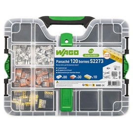 WAGO Terminal Box Series 2273 - 120 Terminals (80 x 2 Inputs, 30 x 3 Inputs, 10 x 5 Inputs) for Safe and Reliable Wiring