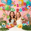 Goodbye School Hello Pool Banner Hanging Swirls for Summer Pool
