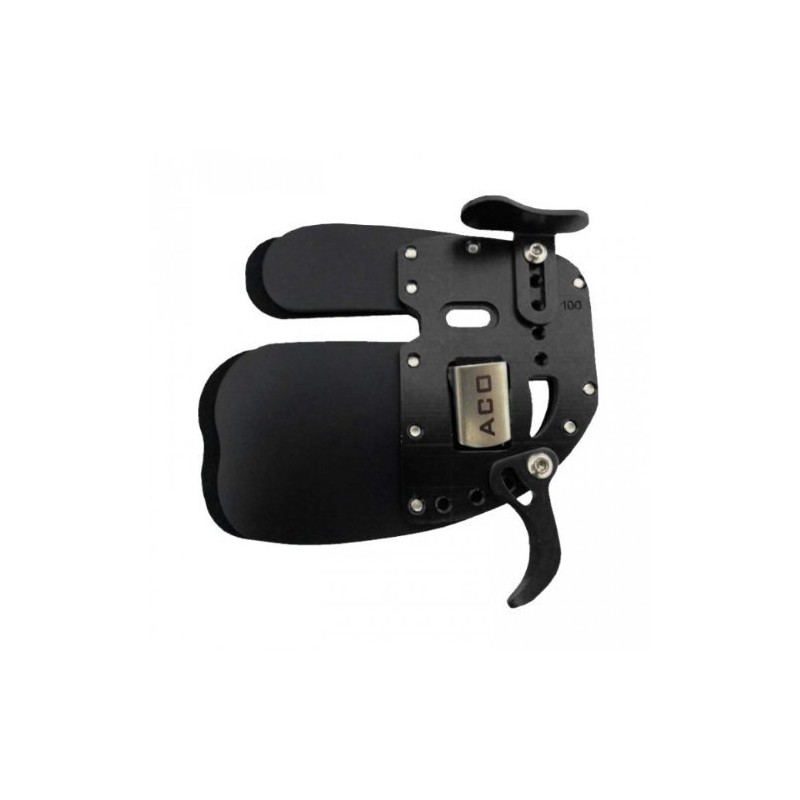 Decut RUGBII Archery Finger Tab Guard Leather Adjustable (Small (Black