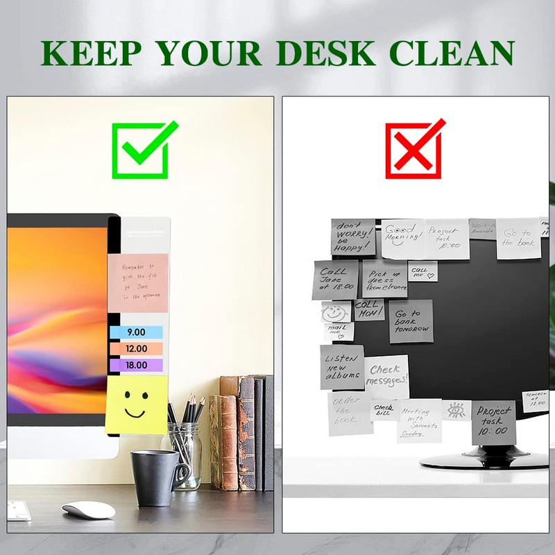 Office Desk Accessories 2pcs Computer Monitor Memo Board Message Board