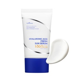 ISNTREE Hyaluron Fresh Sun Serum, 1.7 fl oz (50 ml), Moisture Sunscreen, Smooth, Cooling