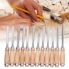 12Pcs Wood Turning Chisels Wood Grooves Parting Tools Set Woodworking