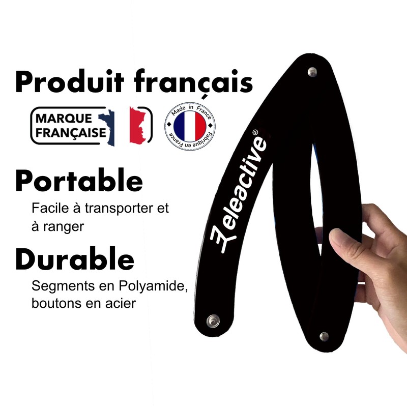 Eleactive ® Folding Pétanque Circle Black FIPJP Approved for Competitions