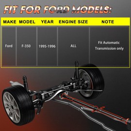 Fexhull Front Drive Shaft Driveshaft Assembly Fit for Ford F-350 1995-1996 OE# AA1659449, 659449-Automatic Transmission only