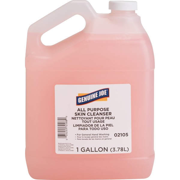 Genuine Joe Liquid Hand Soap with Skin Conditioner, 1 gallon Bottle, Pink