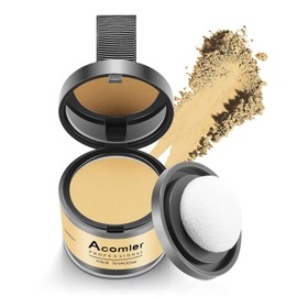 Acomler Root Cover Up Hairline Shadow Powder, Marrón Oscuro, Cubra Instantánea Adelgazamiento Del Cabello, Cobertura de Cabello Gris para Mujeres Hombres Con Cejas, Línea de Barba, Manchas Calvas(Rubi