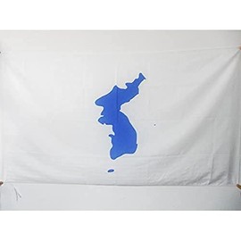 AZ FLAG Korean reunification Flag 3' x 5' for a pole - Korea flags 90 x 150 cm - Banner 3x5 ft with hole