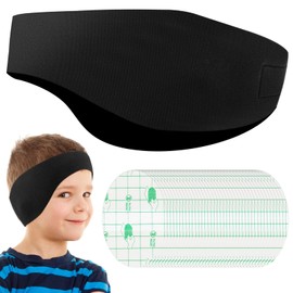 Schwimmband für Kinder, Gehörschutz, Ohrenschützer, aus Neopren, mit 40 Ohrenaufklebern, wasserdicht, elastisches Sportband zum Schwimmen und Surfen