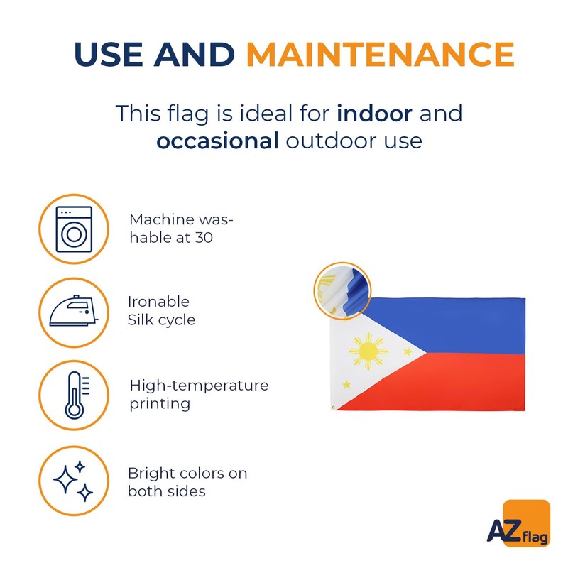 AZ FLAG - Philippines Flag - 2x3 Ft - 100D