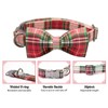 Elegant little tail Dog Collar with Bow, Comfotable Dog Bowtie,